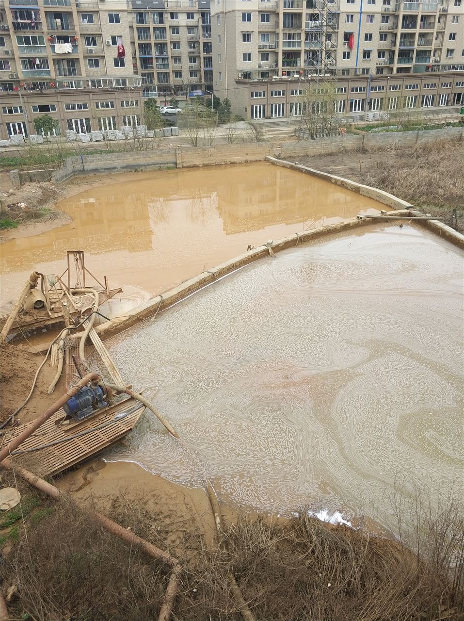 金川沉淀池淤泥清理-厂区废水池淤泥清淤